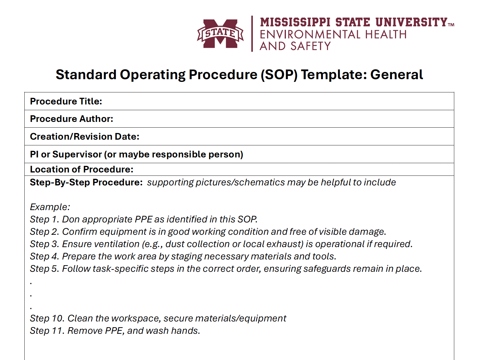 SOP Screenshot of Linked File